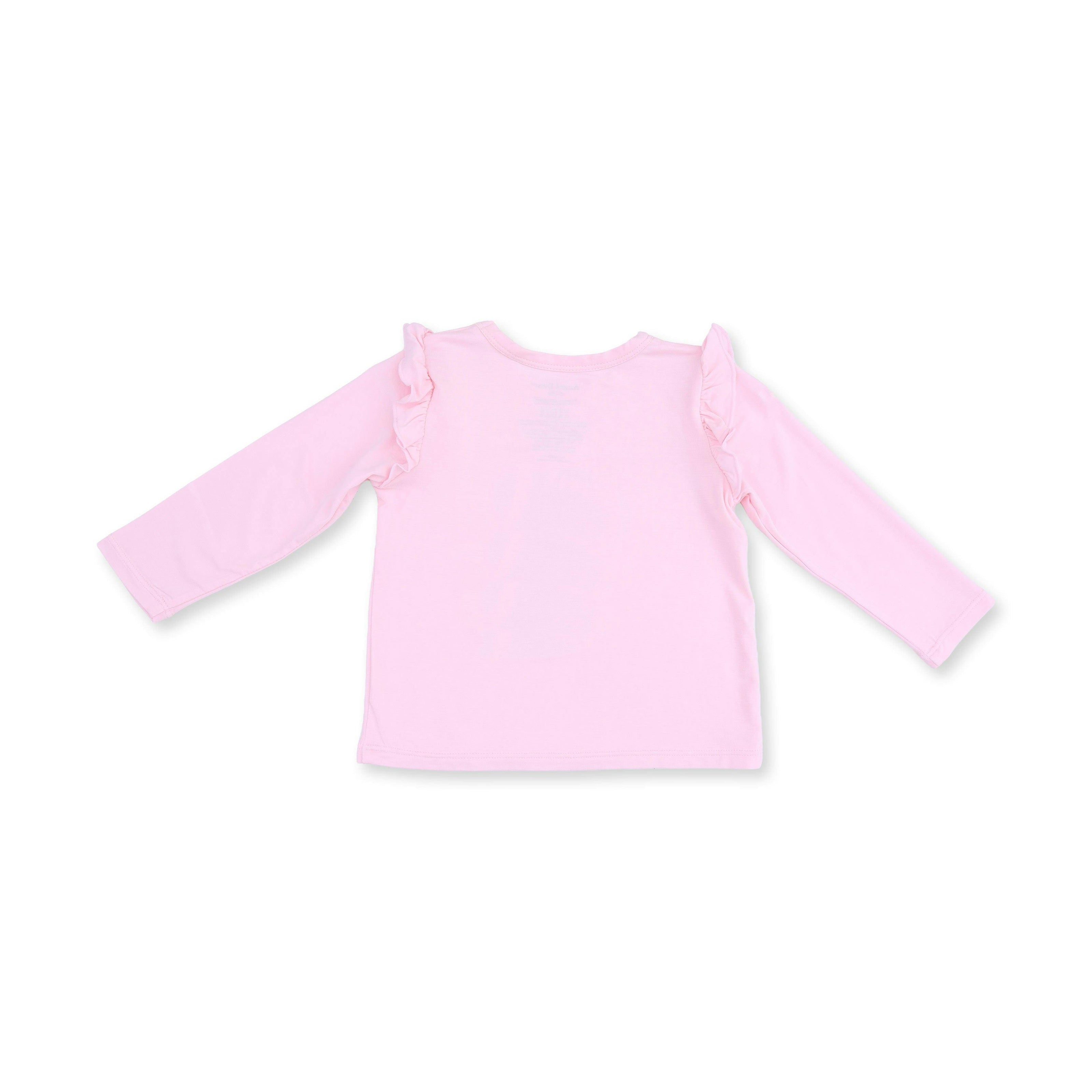 Football Bow Stripe - Long Sleeve Ruffle Tee and Baby Bells