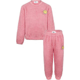 Blue Bright Smile Patch Fuzzy Set