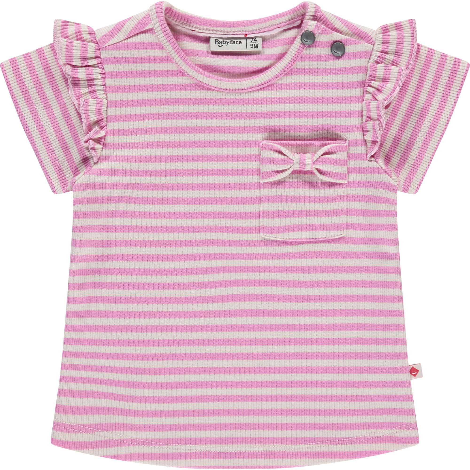 Ruffle Accent Short Sleeve Top