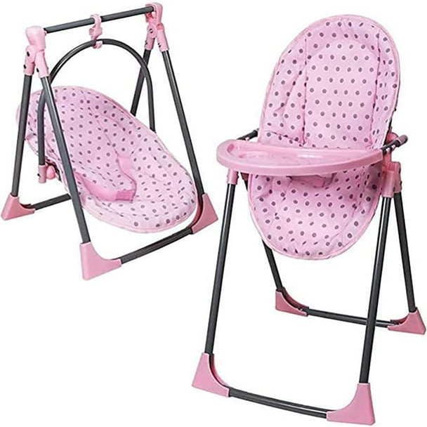 Lissi Baby Doll 6-in-1 Convertible Highchair Play Set Doll Accessory