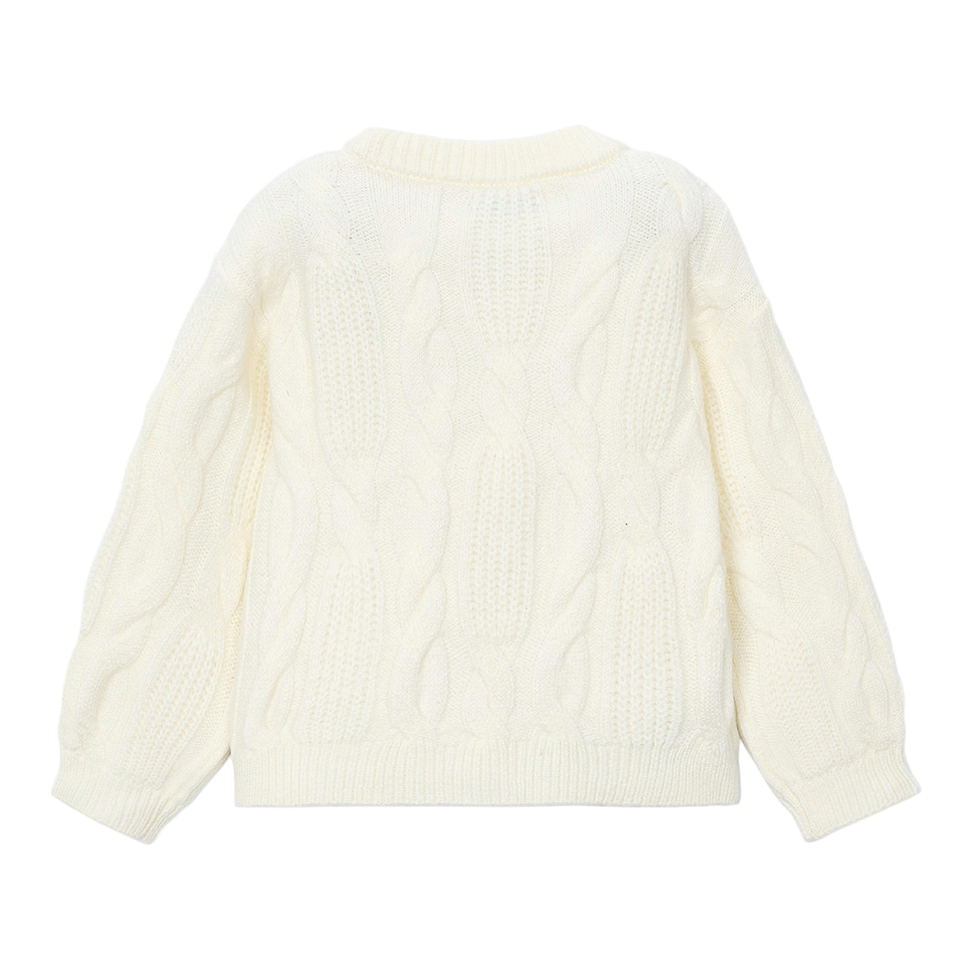 Cream Cable Knit Sweater