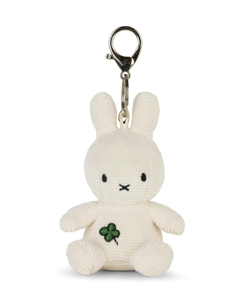 Keychain Four Leaf Clover Offwhite 4"