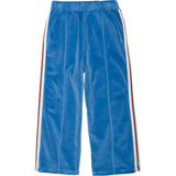 Velour Riley Track Pants in Blue Note