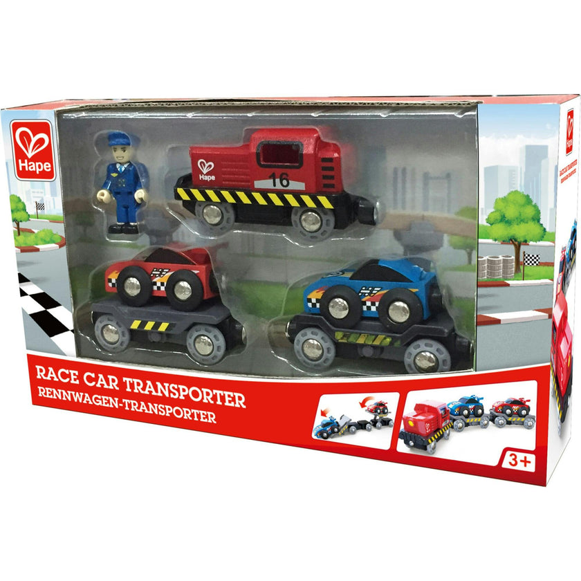 Race Car Transporter Kid's Loading & Towing Playset