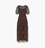 The Short Sleeve Dalia Nap Dress -  Chocolate