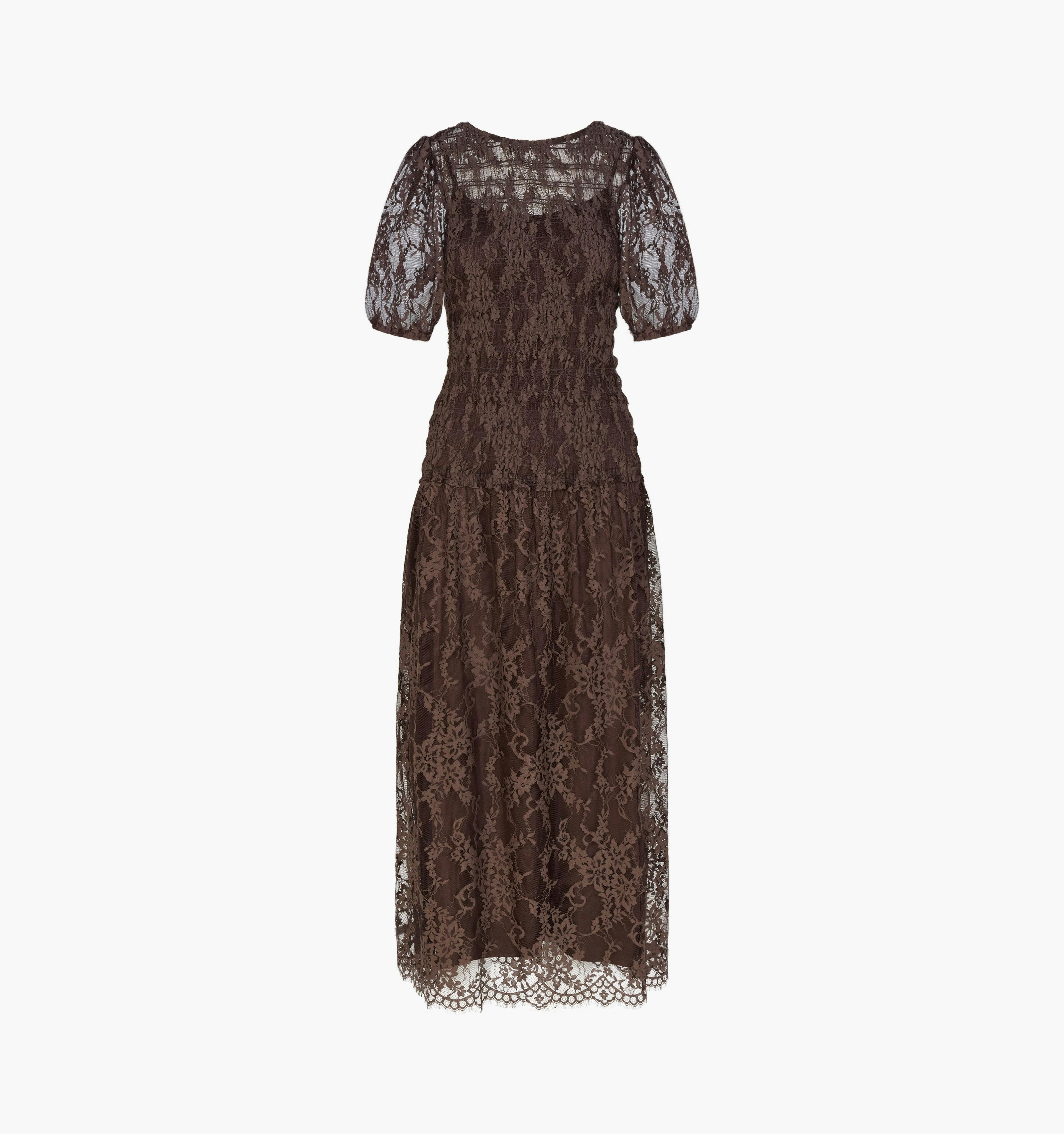 The Short Sleeve Dalia Nap Dress -  Chocolate