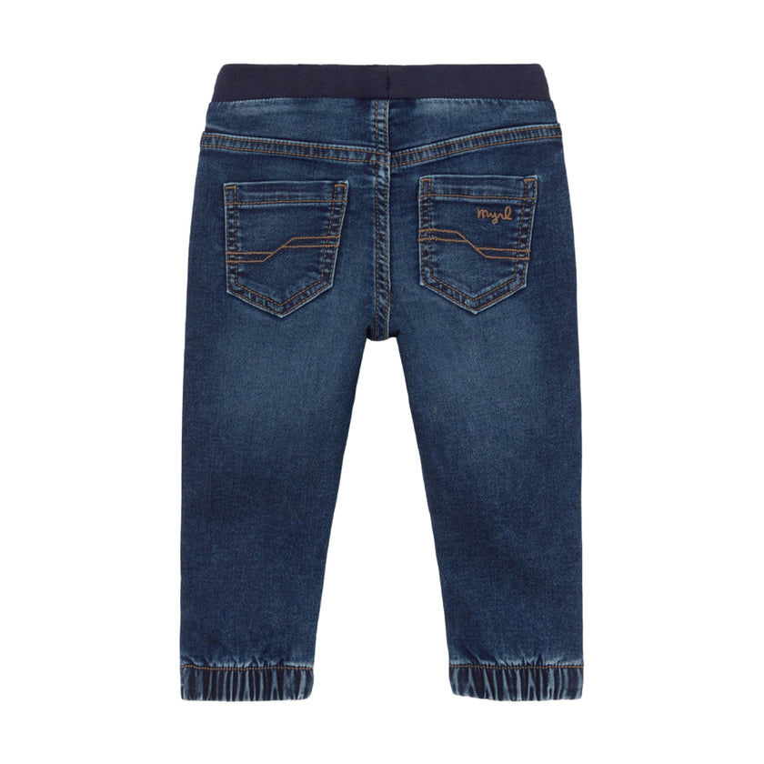 Dark Denim Jogger Pants