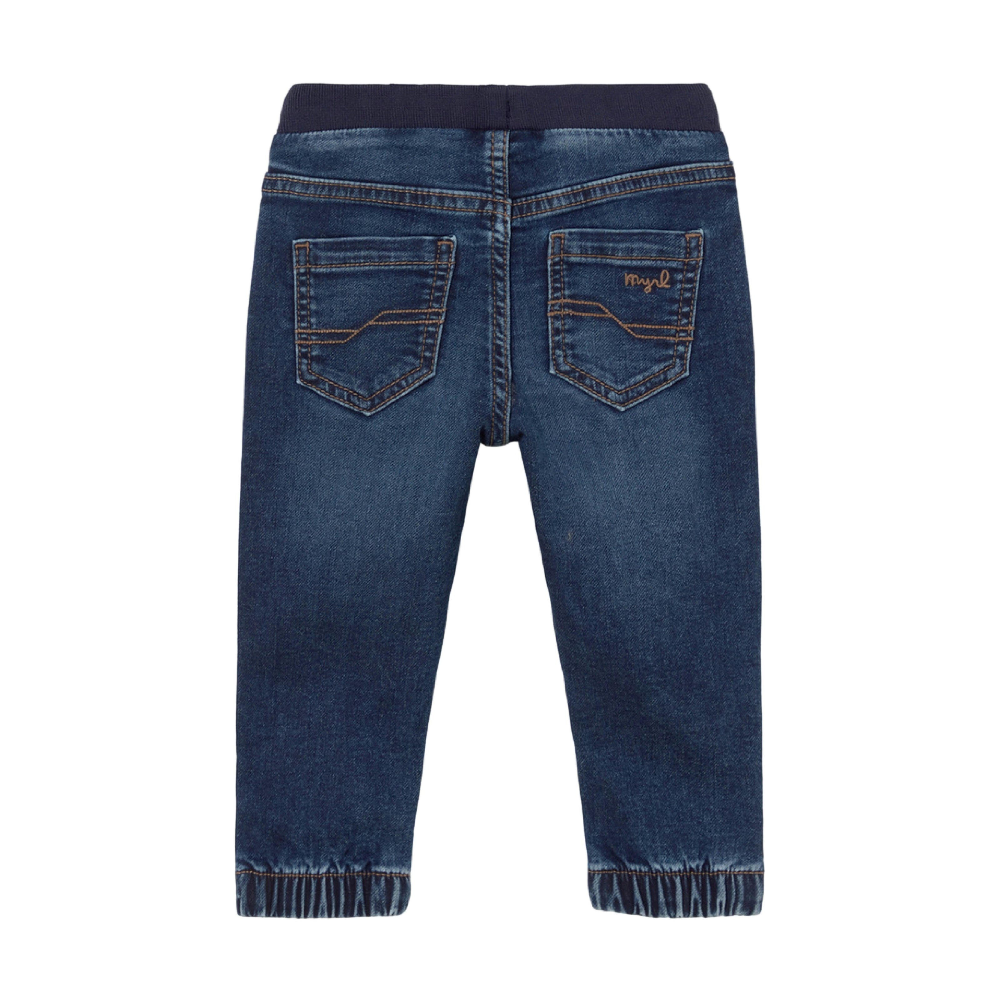 Dark Denim Jogger Pants
