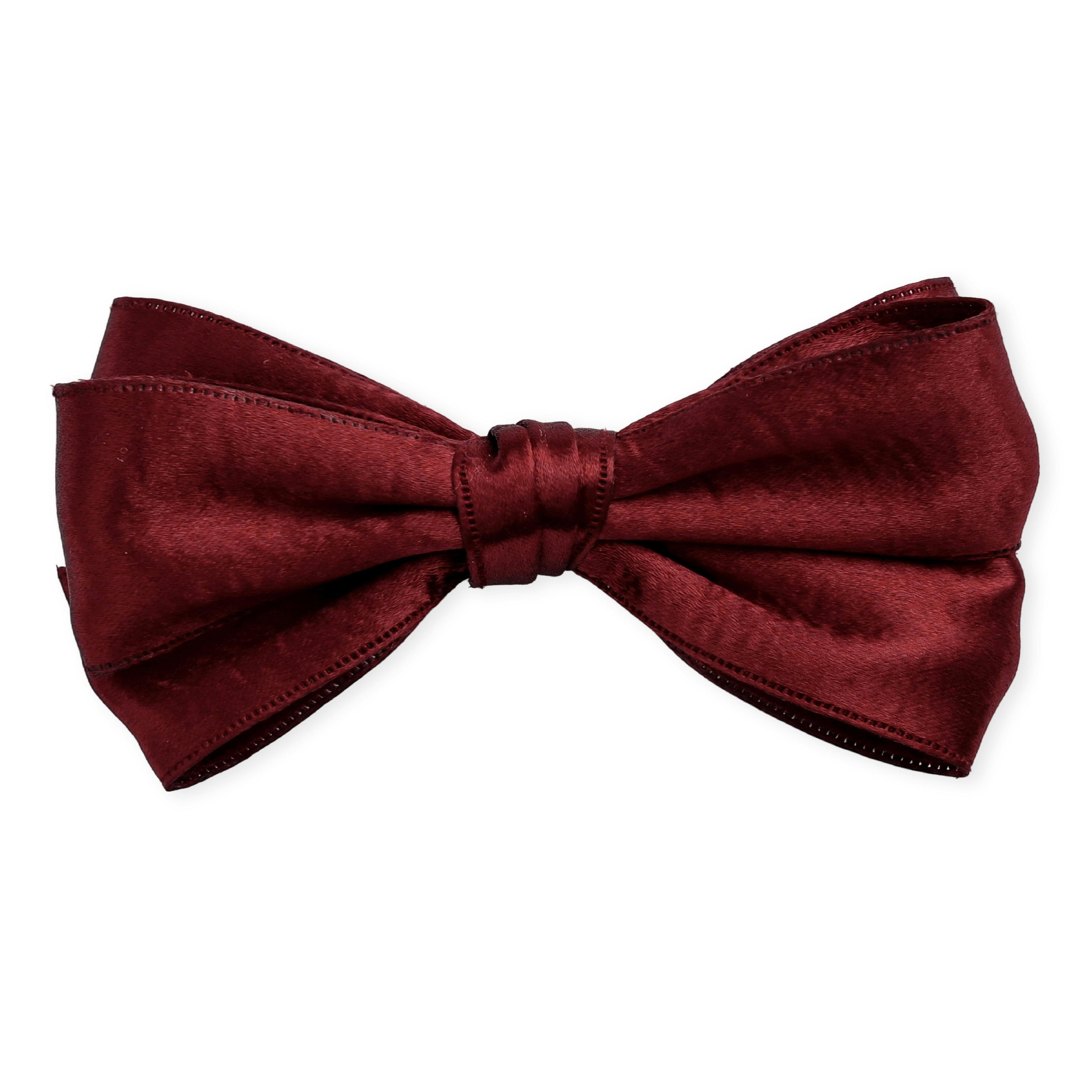 Multicolor Classic Satin Bow Hair Clip Set