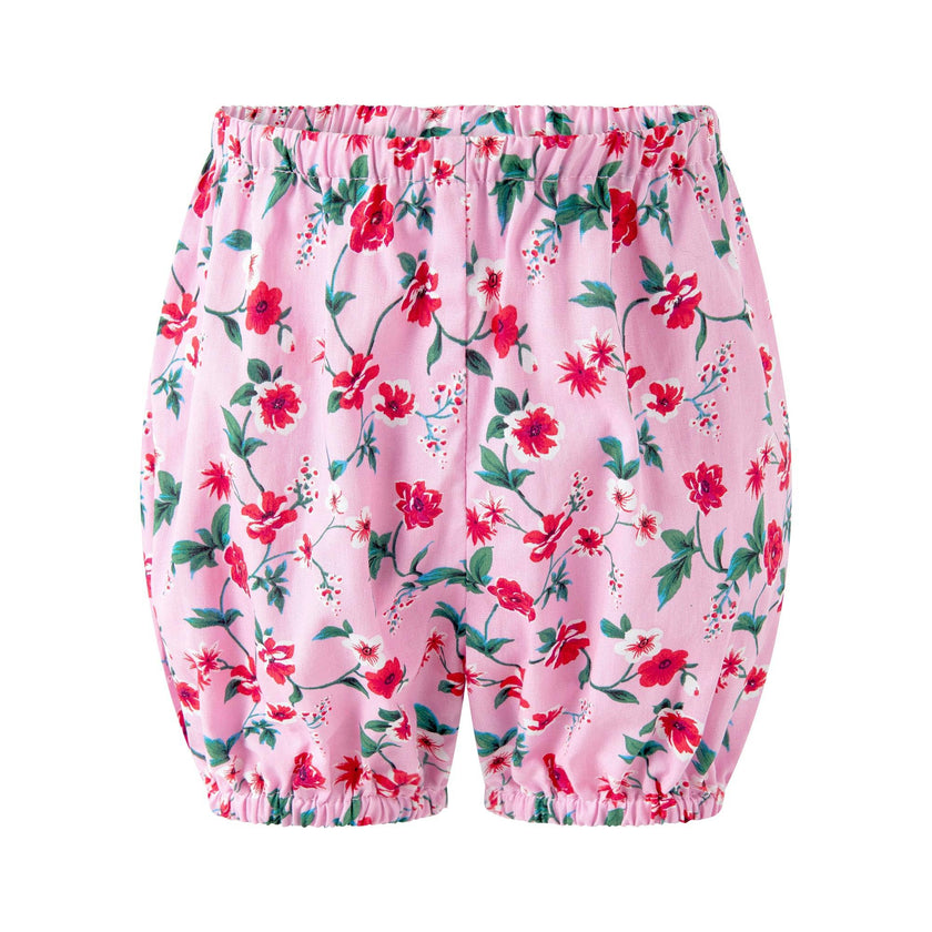 Pink Smocked Button-Front Dress and Bloomers