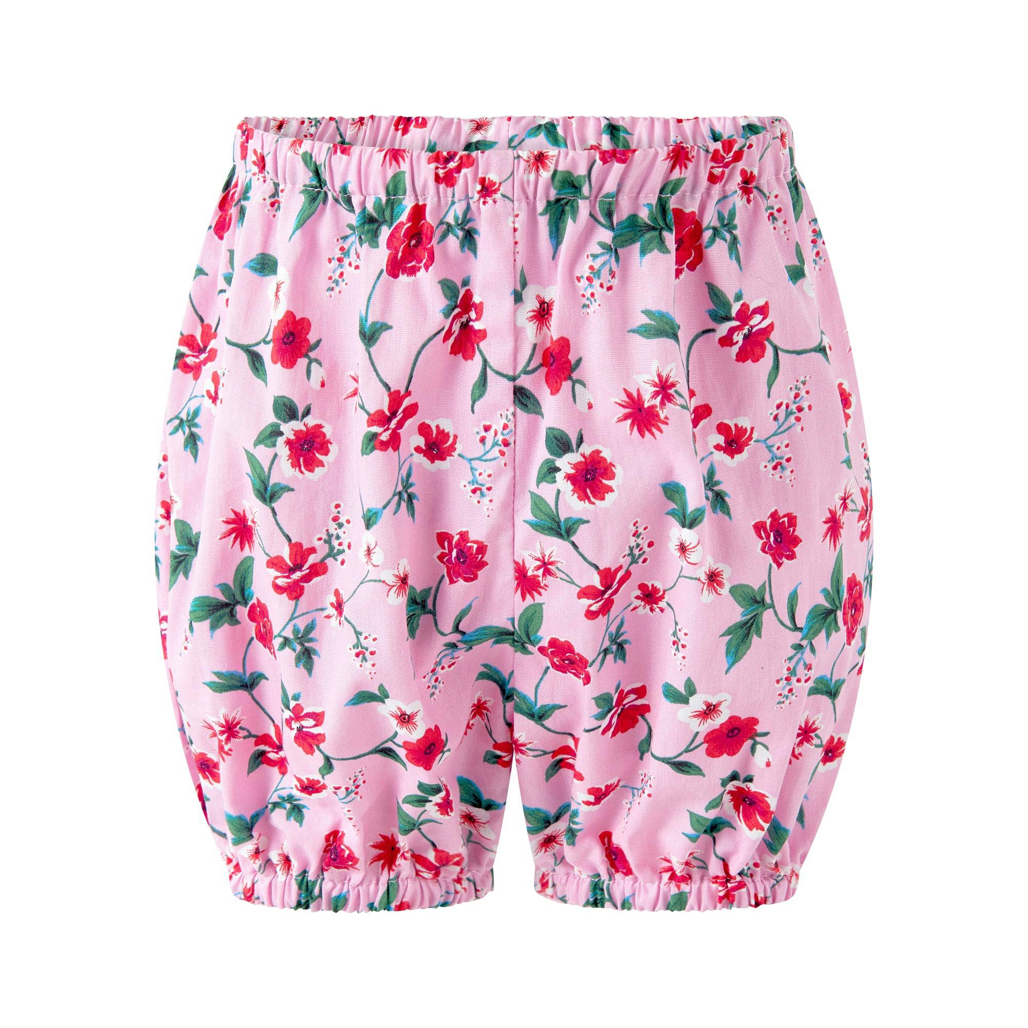 Pink Smocked Button-Front Dress and Bloomers