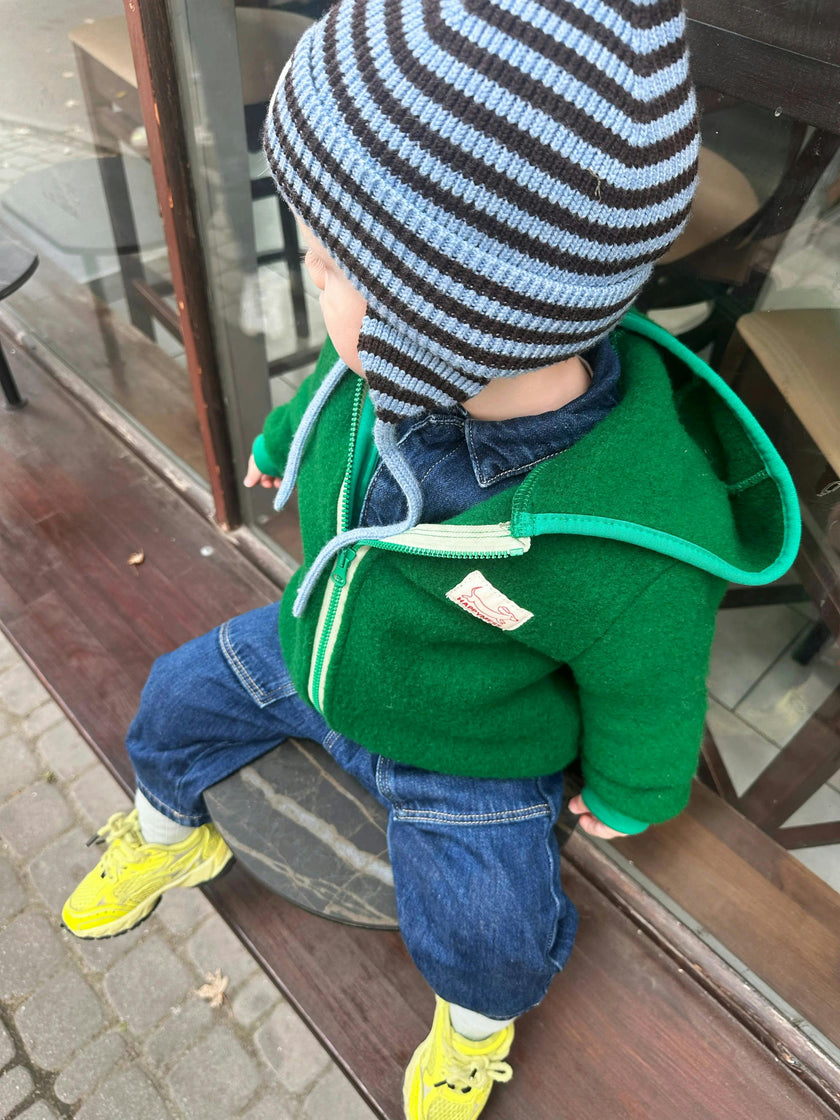 children's wool jacket - forest green