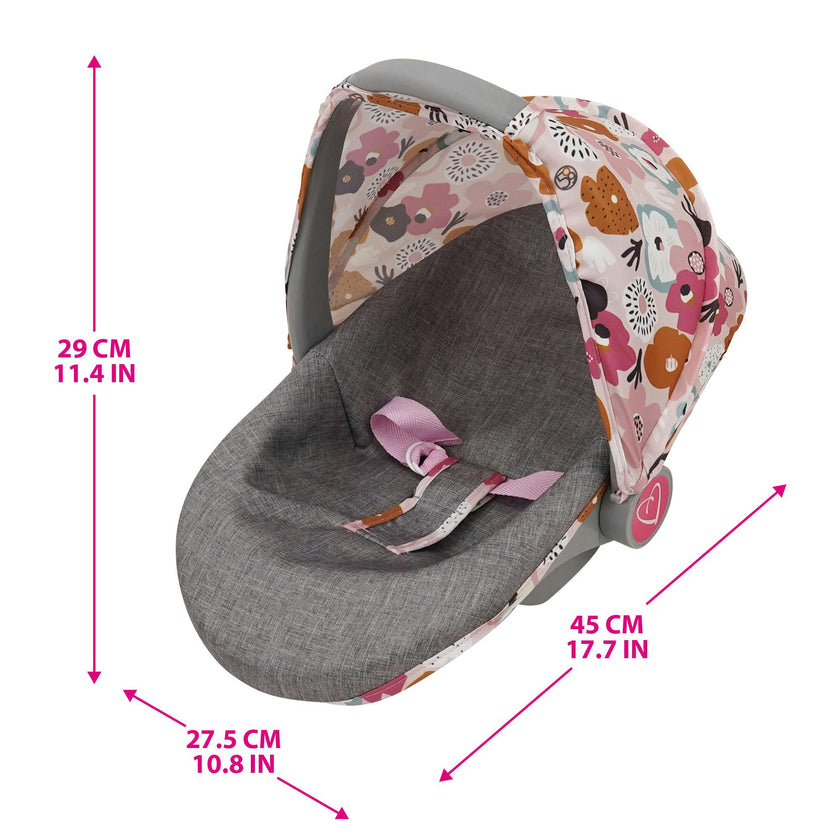 Melange Flora: Doll 3-In-1 Carseat