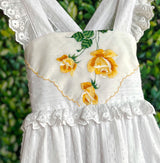 10y Heirloom Handkerchief Dress - Golden Roses