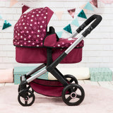 Bayer Design Dolls: Pram Xeo - Burgundy