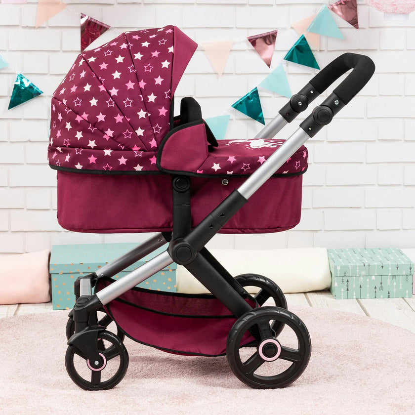 Bayer Design Dolls: Pram Xeo - Burgundy