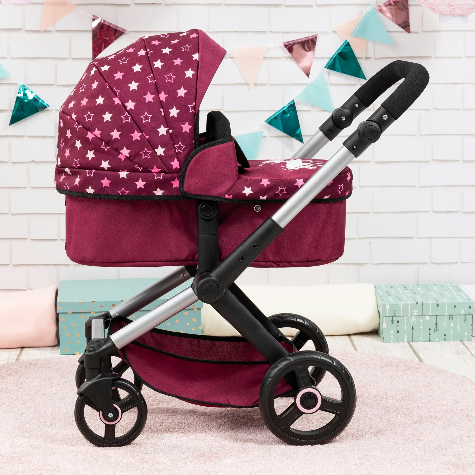 Bayer Design Dolls: Pram Xeo - Burgundy