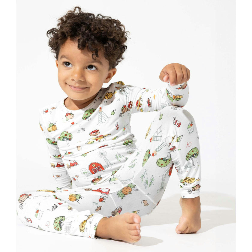 Fall Vibes Bamboo Kids Pajamas