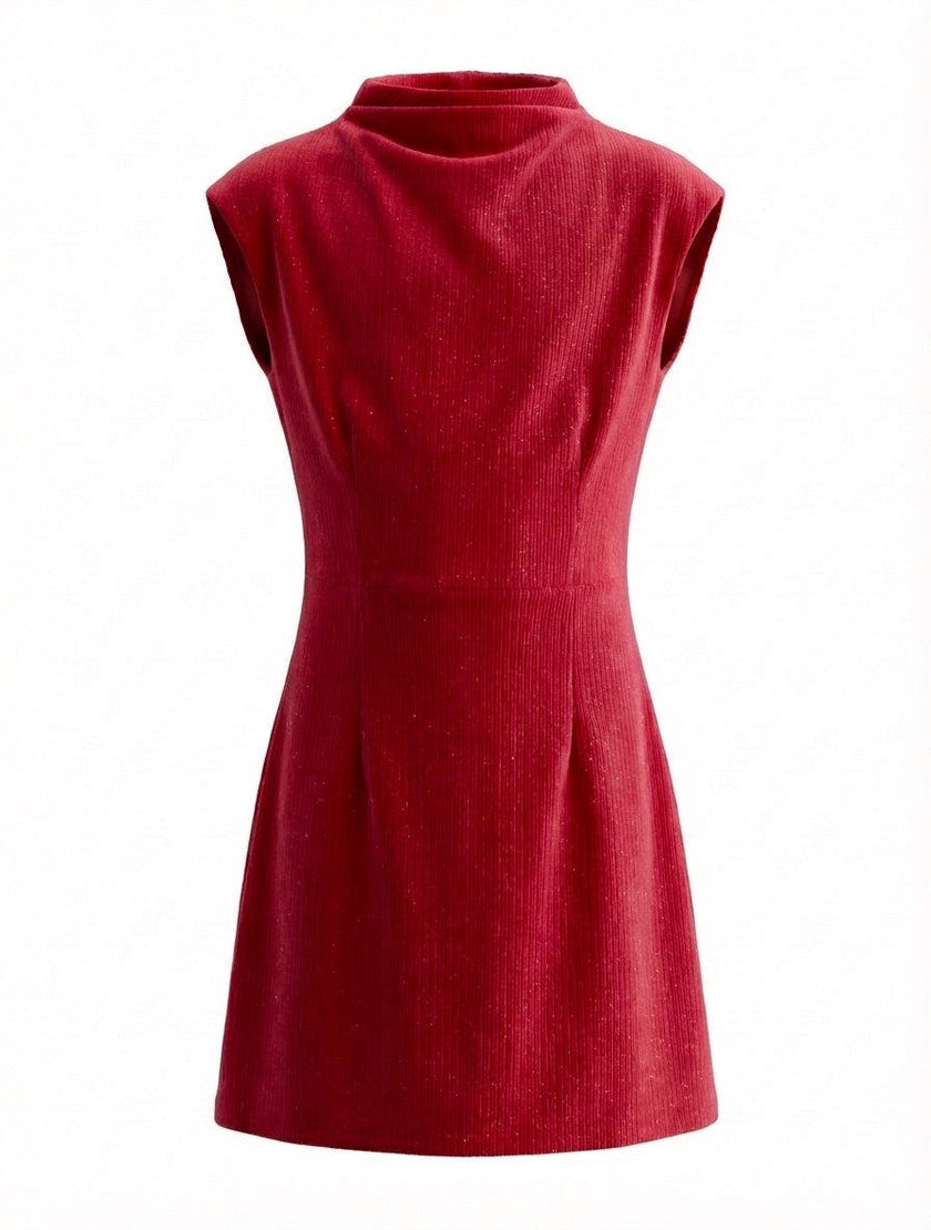 Jenny Dress Red Velour