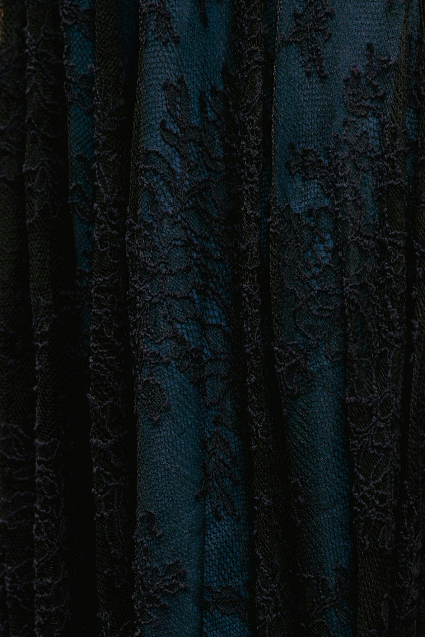 Isadora Dress in Navy & Black