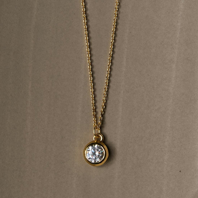 Dainty Bezel Necklace
