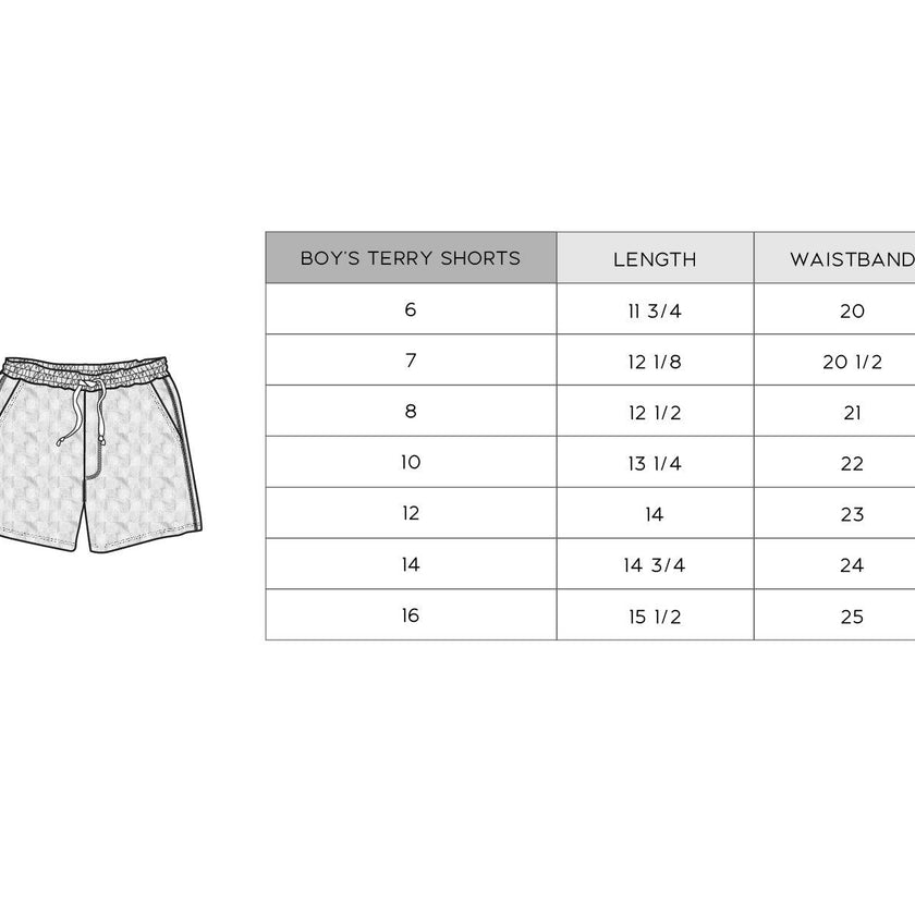 Boy's Terry Shorts