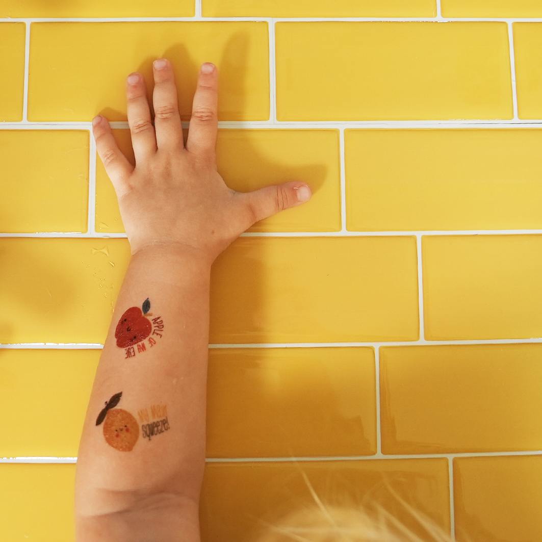 Little Chef Fruit and Veggie Temporary Tattoos