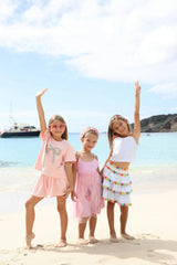 Pink Crystal Bow Short Set