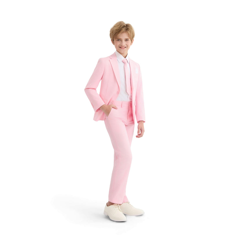 Pink Four-Piece Tailored Suit Set