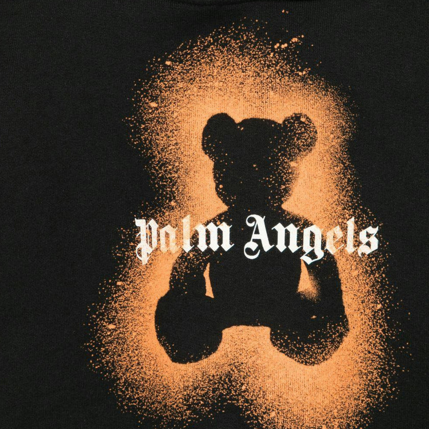 Black Spray Bear Hoodie