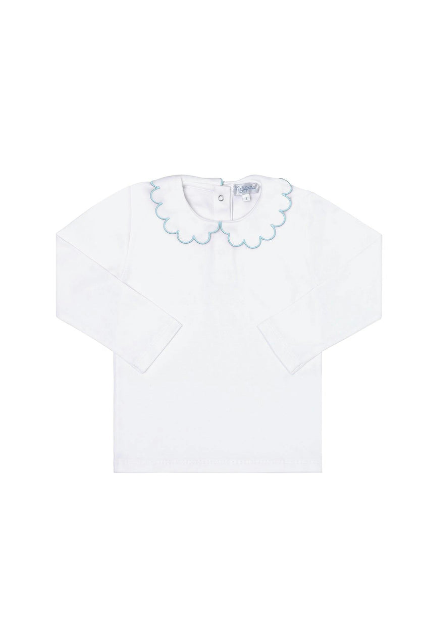 Nella Scallops Long Sleeve Tee