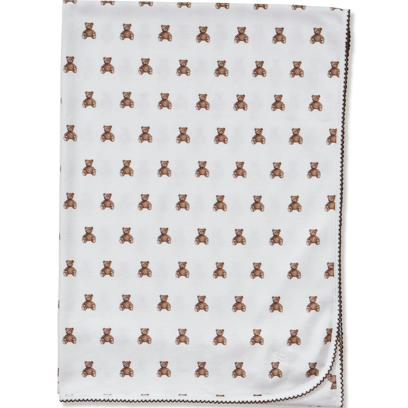 Pima Baby Blanket in Teddy Tales