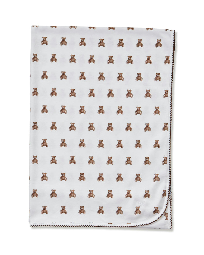 Pima Baby Blanket in Teddy Tales