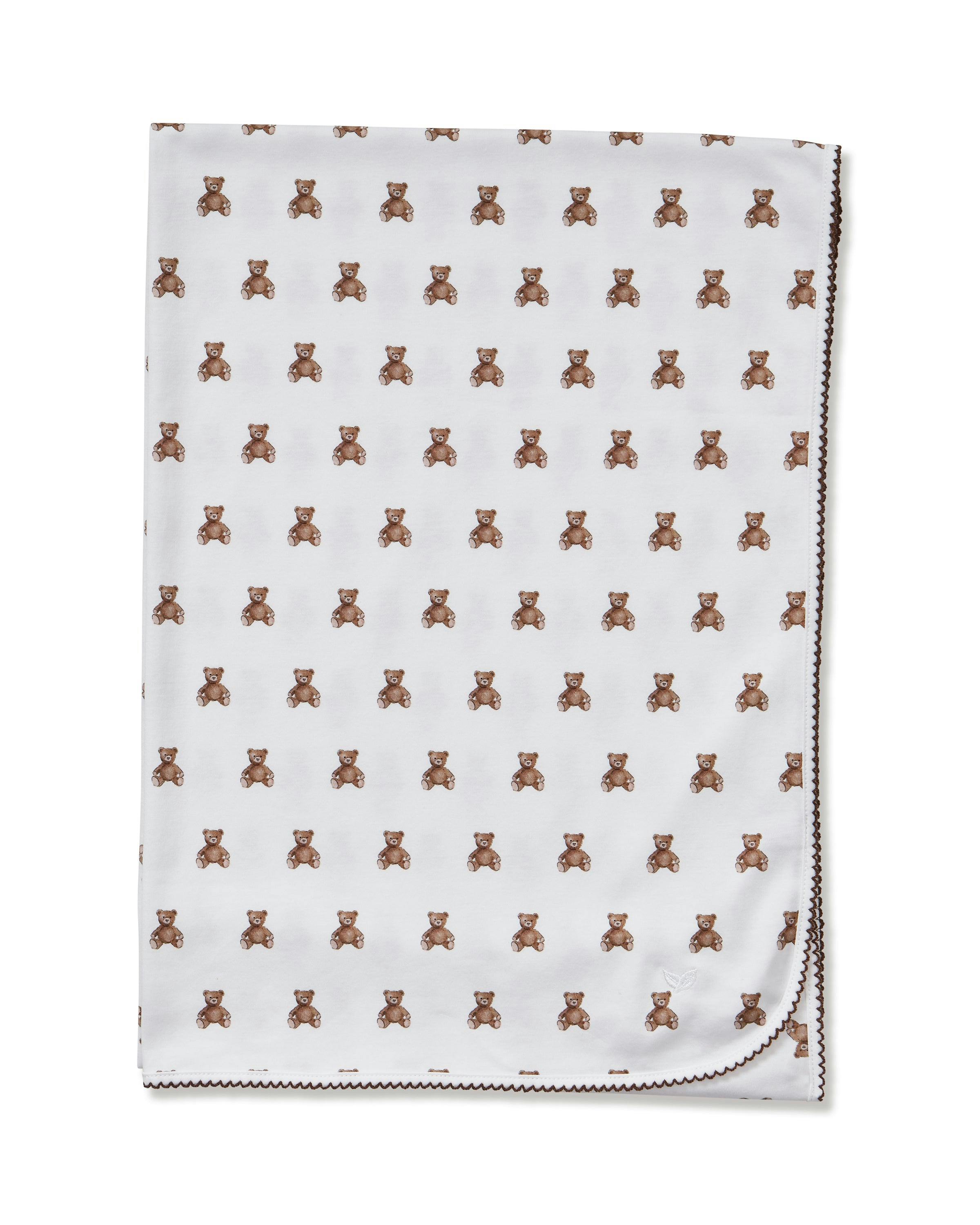 Pima Baby Blanket in Teddy Tales