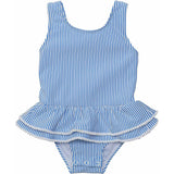 Sleeveless Ruffle Waist Skirt Swimsuit