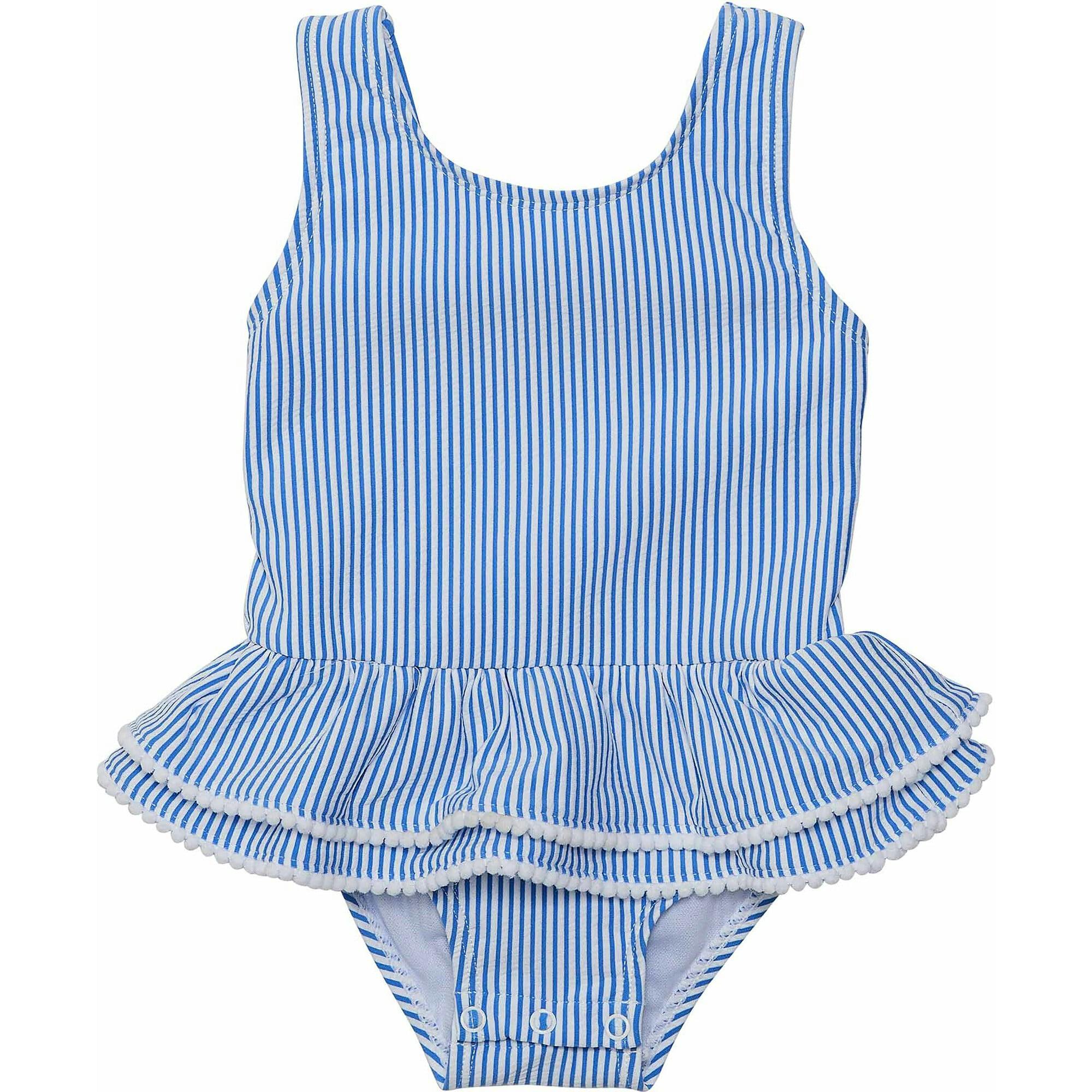 Sleeveless Ruffle Waist Skirt Swimsuit