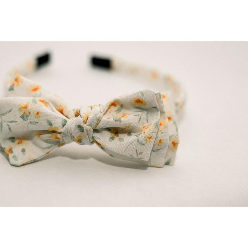 Three Little Bows Headband | Lemon Blossom