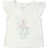 Organic Sleeveless Flutter Top & Shorts Set - Spring Floral