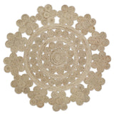 Moora Hand-Braided Jute Openwork Round Rug