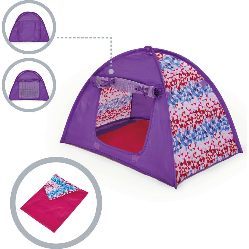 Sophia's Camping Tent and Sleeping Bag Playset for 18' Dolls, Multi