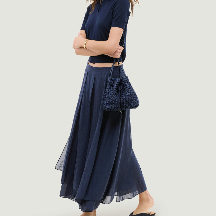 Gramercy Bucket Double Weave Denim | Indigo
