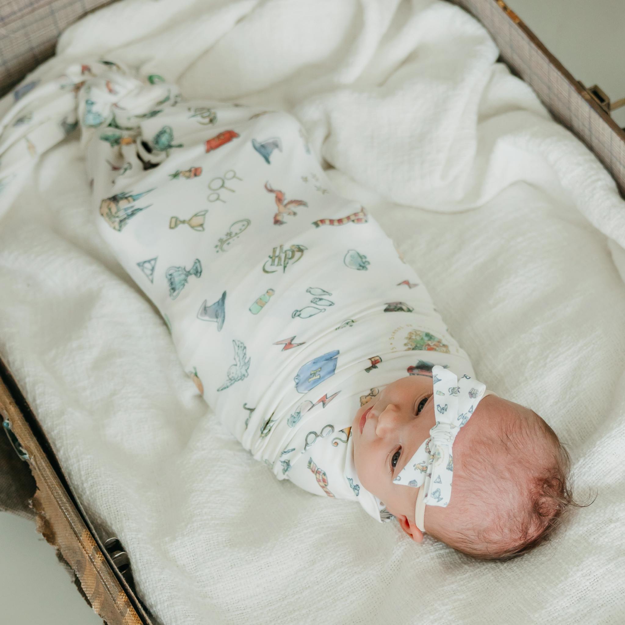 Knit Swaddle Blanket - Wizarding World