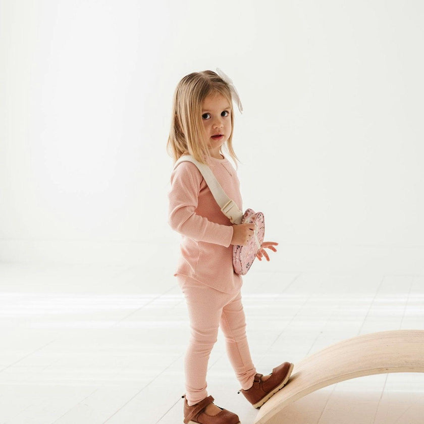 Ribbed Leggings Dusky Orchid