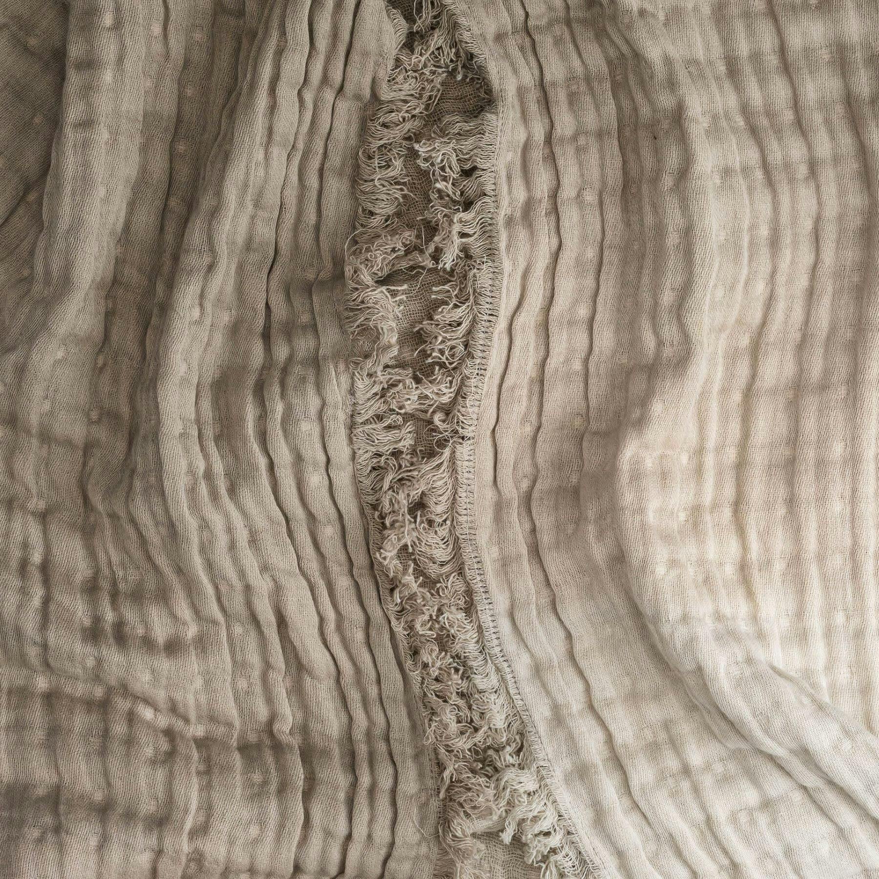 Multi-Layer Dove Grey Ombre Muslin Cotton Baby Blanket