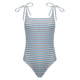 women's jetty stripe scoop neck one piece