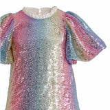 Rainbow Aurenna Sequin Flared Dress
