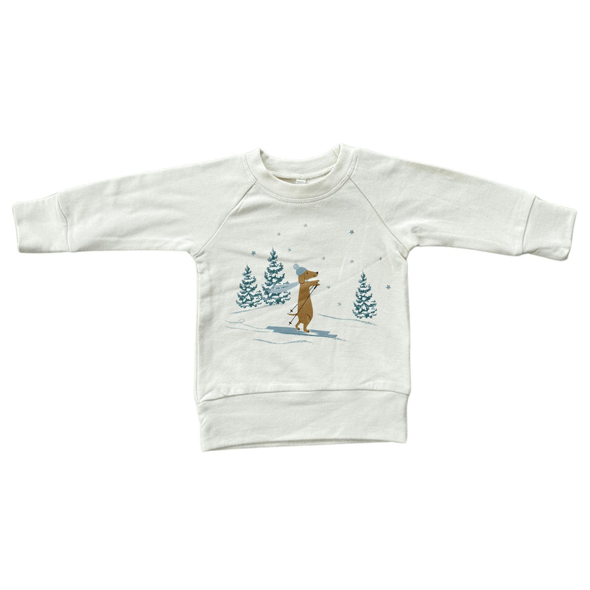 Boys Raglan Sweatshirt in Ski Dog