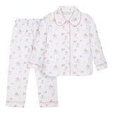 Roller Pups Girl Pima Cotton Kids Long Pajama Set