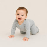 Variegated Rib Lap Tee Footie Pajama