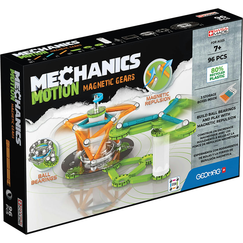 Magnetic Gears Recycled, 96 Pieces - 7+ Y